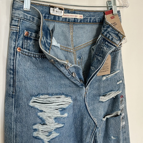 🎈HP🎈NWT Levi’s Ribcage Straight Ankle HR Jeans - Picture 3 of 6